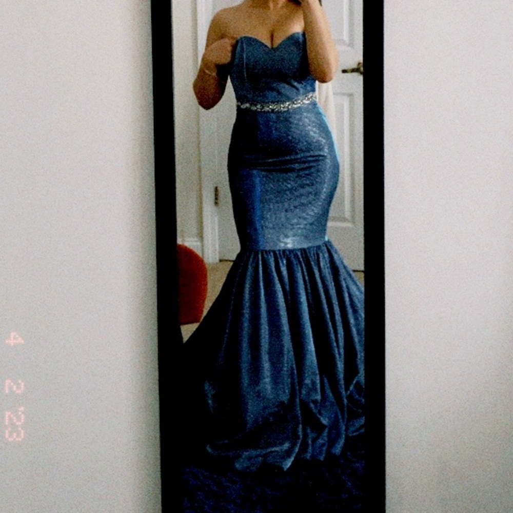 Mermaid prom dress Terani Couture